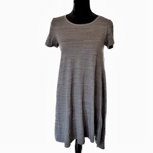 LULAROE Size XXS Heathered Gray Hi-Lo Carly Dress